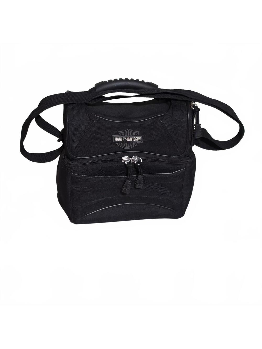 Harley-Davidson Black Insulated Lunchbox Bag Medium Size Durable Motorcycle